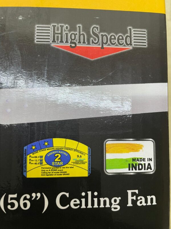 Indian Ceiling Fan Aluminium Blade with Grand Model - Image 2