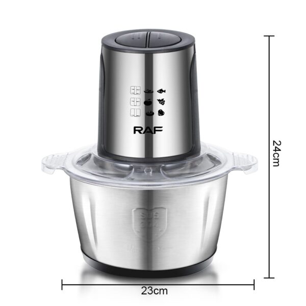 Electric Food Chopper (Silver) 2 Liter - Image 6