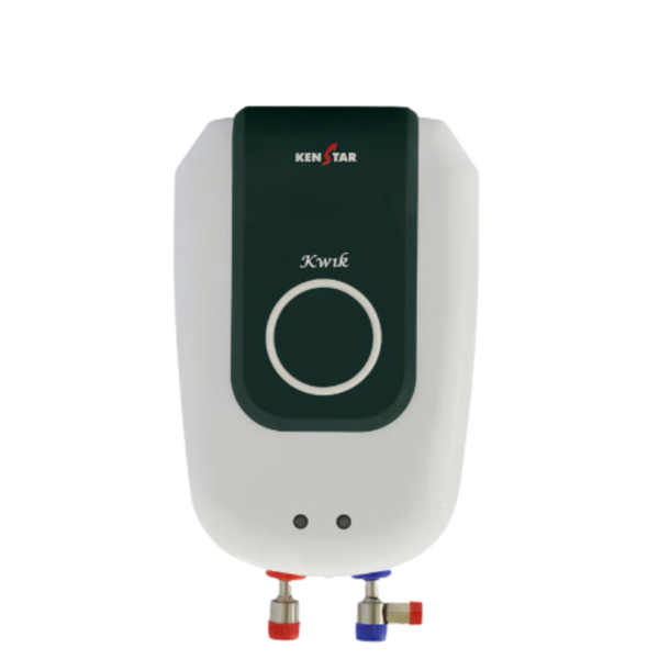 The Kenstar KWIK 5.9L Instant Water Geyser brings rapid hot water access to Sri Lankan homes with reliable and efficient performance. Made in India, this compact water heater is powered by a 3kW input, delivering swift heating while maintaining energy efficiency. Designed for high-rise buildings, it operates with a 6.5-bar pressure, ensuring a steady flow and ideal performance across various building heights. Crafted with a shock-proof plastic body and a built-in pressure release valve, this geyser prioritizes user safety, making it a durable choice for any household. The Kenstar KWIK combines convenience and compact design, fitting seamlessly in any bathroom space.