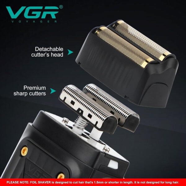 Premium VGR Professional Rechargeable Foil Shaver for Men V-363 - Image 8