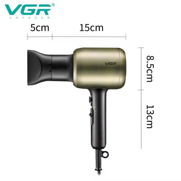 VGR Salon Series Premium Hair Dryer AC Motor 2200W - Image 5