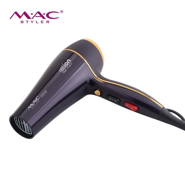 MAC Styler Professional Hair Dryer MC-6690A 2200w / Saloon Hair Dryer with Diffuser - Image 3