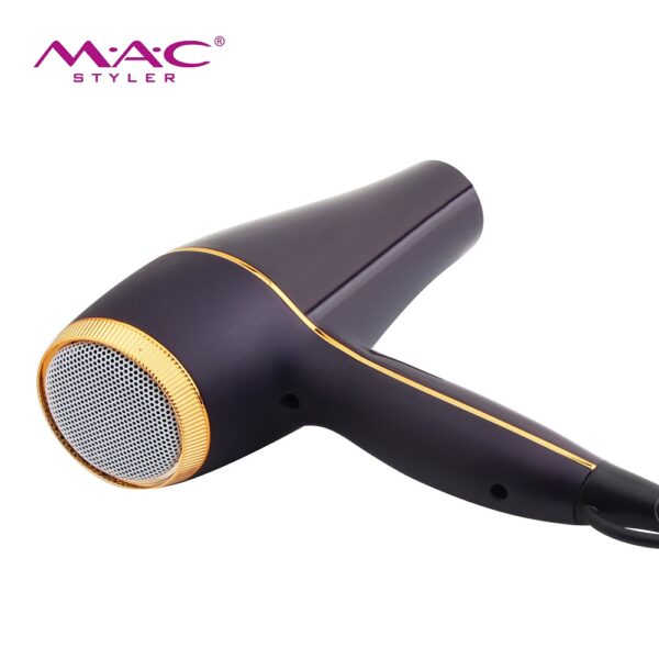 MAC Styler Professional Hair Dryer MC-6690A 2200w / Saloon Hair Dryer with Diffuser - Image 2