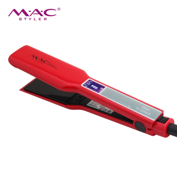 MAC Styler Professional LCD Hair Straightener – MC-2028 (Ceramic Red) - Image 5